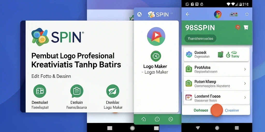 Antarmuka pengguna 98SPIN yang sederhana dan fungsional.
