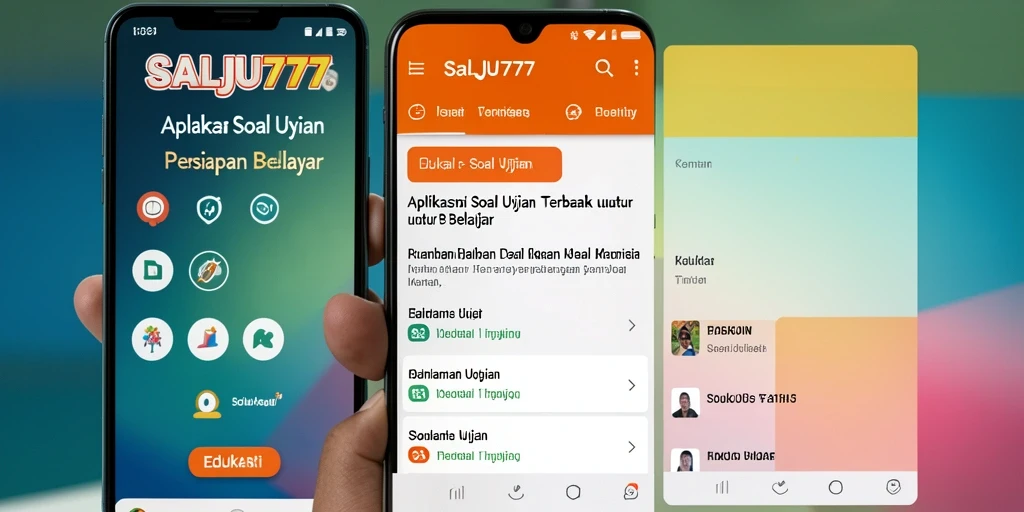 Tampilan antarmuka <strong>SALJU777</strong> yang sederhana dan efektif untuk belajar soal ujian.