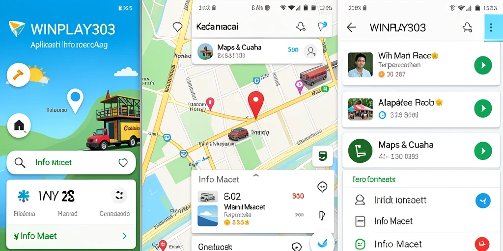 Antarmuka WINPLAY303 yang user-friendly menampilkan info kemacetan terkini.